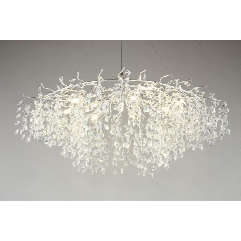 Подвесная люстра 100*60*80-170 см, 10*G9, 5W, Aployt Danusia APL.846.13.10, хром