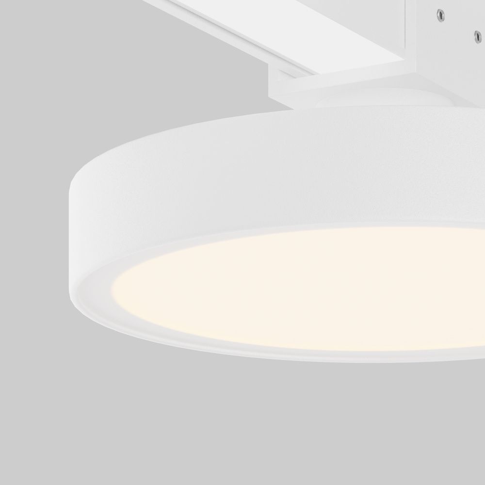Уличный трековый светильник *12*-5,9 см, *LED*12W, 3000K, Maytoni Outdoor Zon IP O-TR01-1-F-12WW3K, Белый