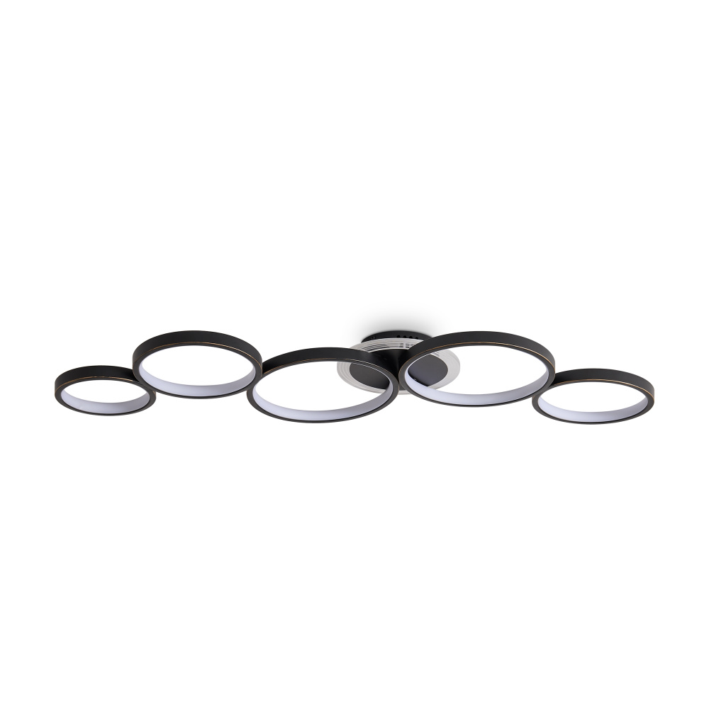 Светильник 94,5*40,5*6-6 см, *LED*150W, 3000-5700K, Freya Нео Гео/Neo Geo FR6201CL-L150GB, Черный и Золото