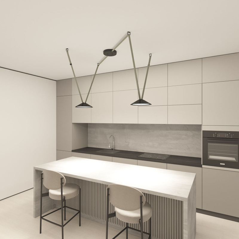 Светильник на шине 30*7,1 см, LED * 20W, 4000K, Denkirs Belty Flow DK5564-BK, черный