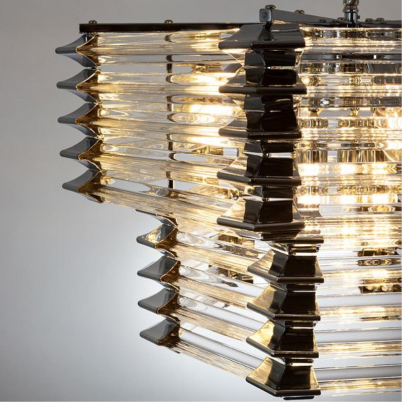 Люстра подвесная 60 см Arte lamp Caravaggio Хром A1059SP-9CC