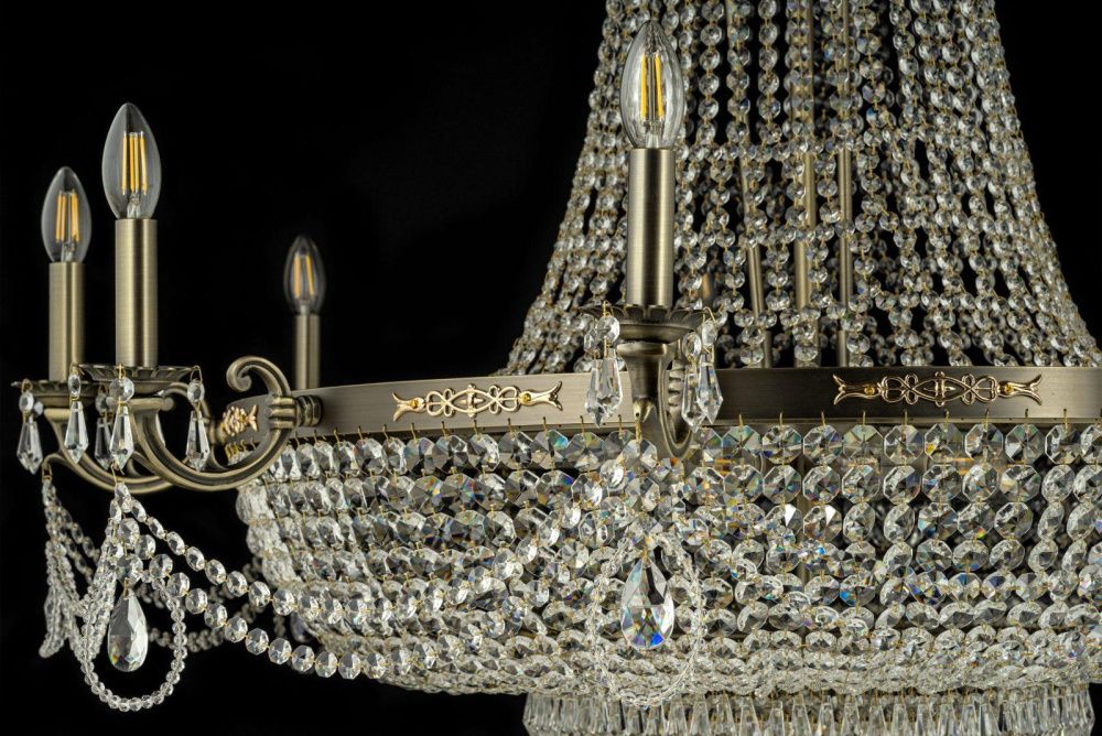 Люстра *100*110 см, 9*E27*60W, Dio D`arte Lodi Antique Lodi E 1.6.9.600 A, Бронза