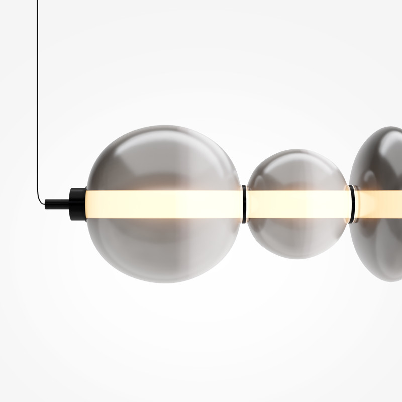 Подвесной светильник 117,5*20*325 см, LED, 40W, 3000К, Maytoni Futuro MOD307PL-L40B3K черный