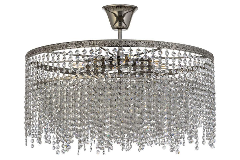 Люстра потолочная *40*35 см, 5*E27*60W, Arti Lampadari Favola Favola E 1.3.40.102 N, никель