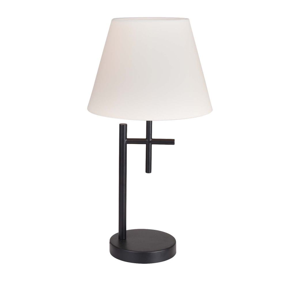 Настольная лампа 25*48 см, 1*E14, 40W, F-Promo Carino 4621-1T, черный матовый