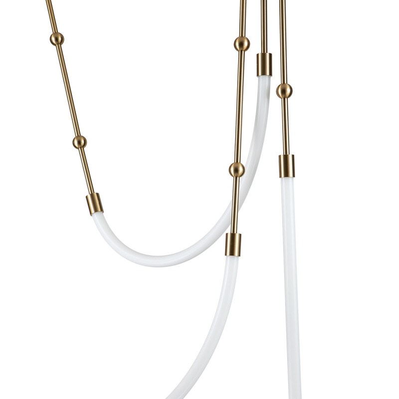 Подвесной светильник 1604*30 мм, 3*LED 25W 3000-6500K бронза Indigo Corda V000064L, 14010/3P Brass