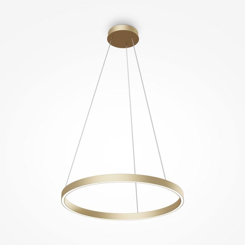 Подвесной светильник 60*127,5 см, LED, 36W, 2600К-3500К, Maytoni Rim MOD058PL-L32BSK латунный