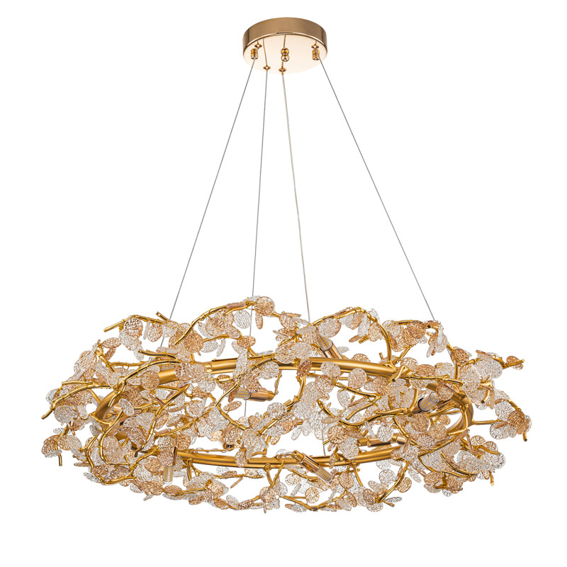 Люстра *77*100 см, 12*G9*10W, Indigo Crystal V000421, золотой, 11042/12P Gold