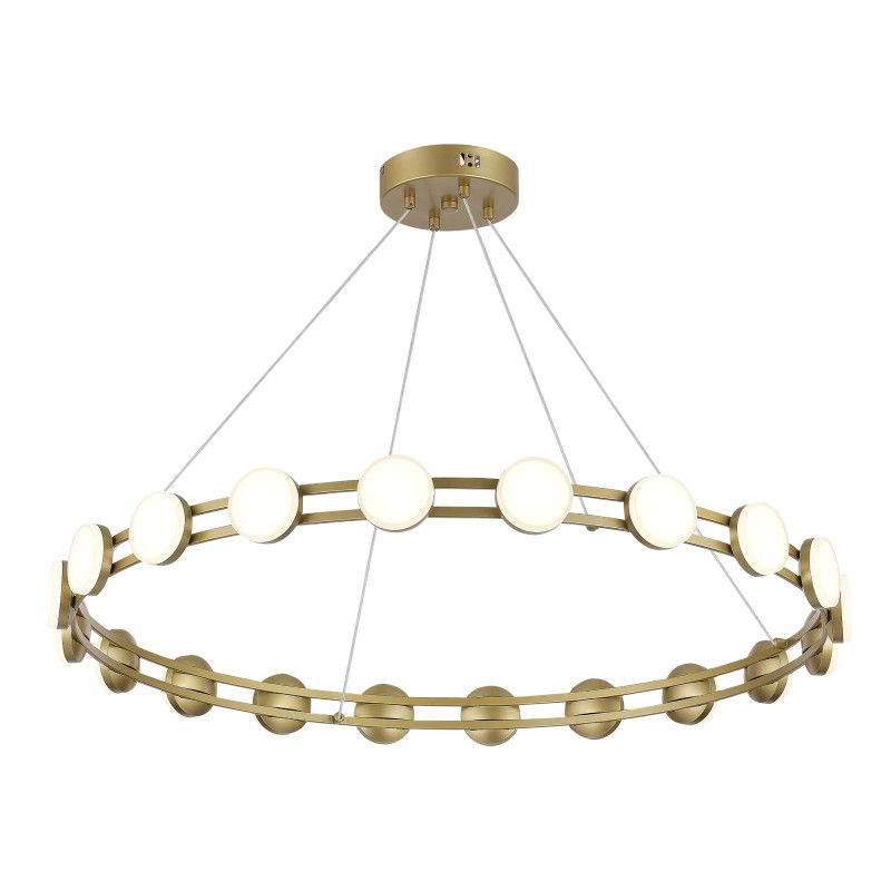 Подвесная люстра 80*120 см, 1*LED*40W, 4000K, ST-Luce Monro SL6610.203.20, золотой