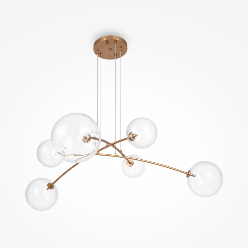 Подвесной светильник  20*0*130 см, G4 6 20W, К, Латунь Maytoni Mood MOD172PL-06BS