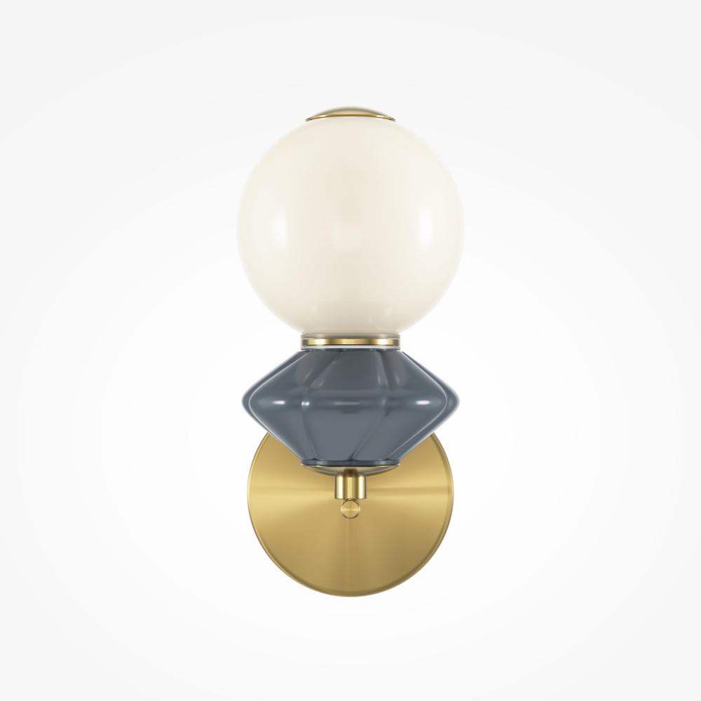 Бра 18,5*12*-27 см, *LED*5W, 3000K Maytoni Brosche MOD362WL-L5GR3K, Латунь
