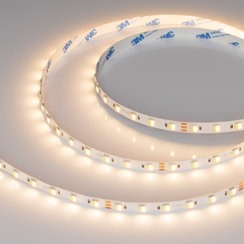 Лента RT-B60-10mm 24V White-MIX 2Ch (14.4 W/m, IP20, 5060, 5m) (Arlight, Изменяемая ЦТ) 025214(1). Цена указана за 5 метров. Продается кратно 5 метрам.