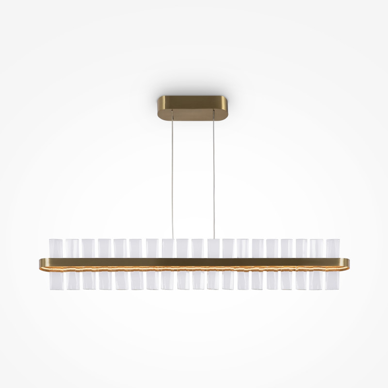 Подвесной светильник 8*110*25 см, LED 48W, 3000К, Латунь Maytoni Mirage MOD173PL-L48BS3K