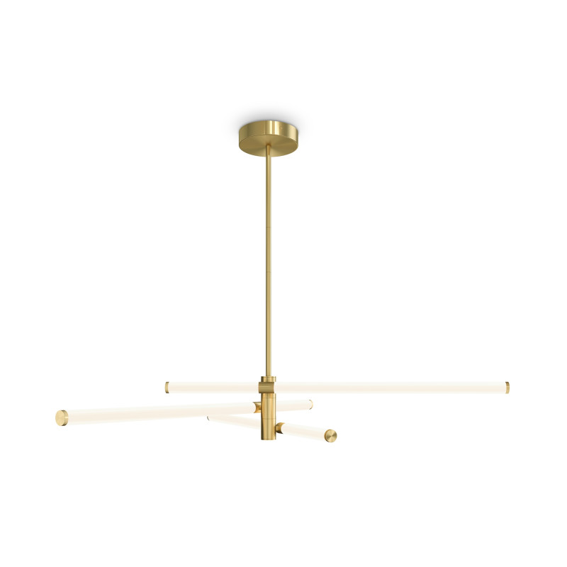 Люстра на штанге Maytoni LED Axis MOD106CL-L40G3K, 40W LED, 3000K, золото
