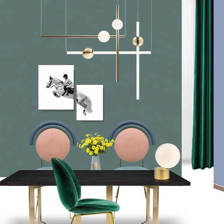 Подвесной светильник lee broom ORION GLOBE LIGHT 91*13*50 см, 1*LED*20W, ImperiumLoft 40.1625, Золотистый