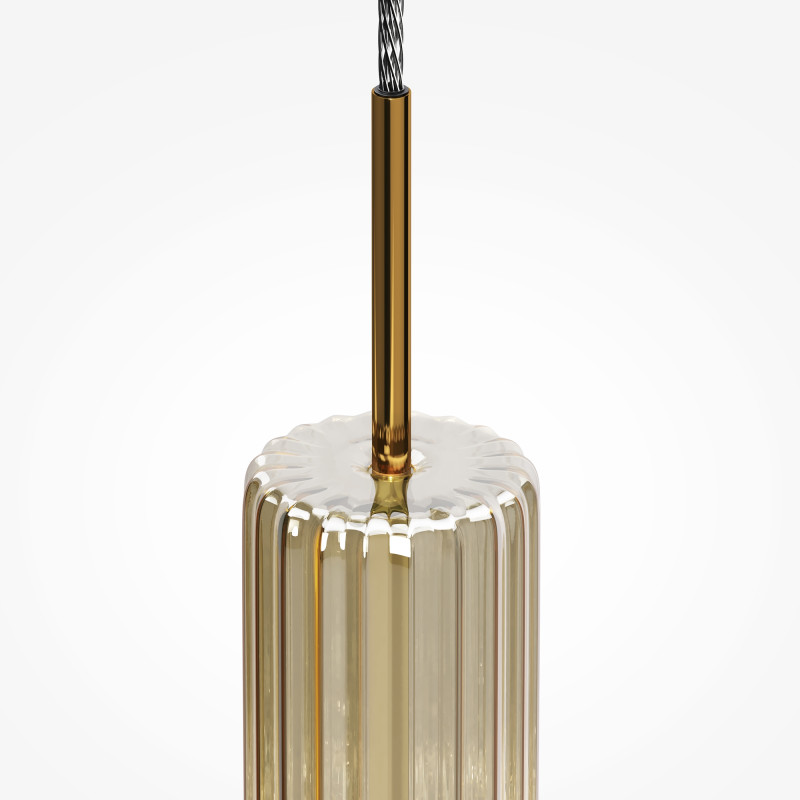 Подвесной светильник 8*8*384 см, LED, 12W, 3000К, Maytoni Ordo MOD272PL-L12BS3K черный