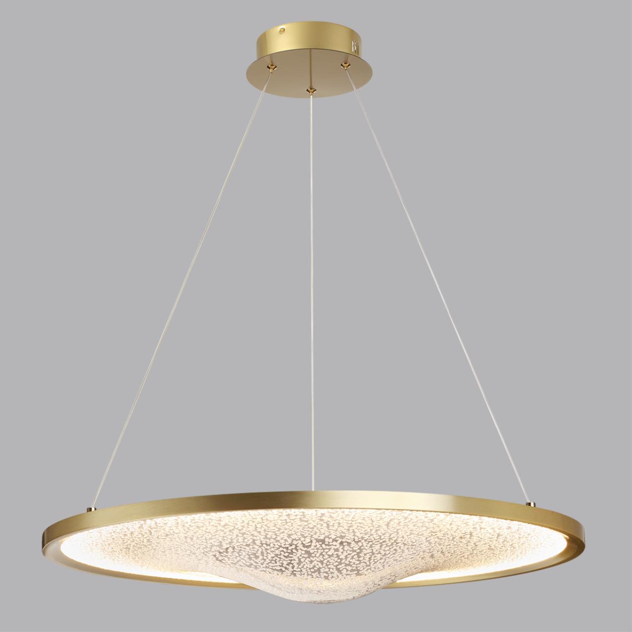 Подвесной светильник 58,7*150 см, 1*LED*41W 3000K Odeon Light FUSO 7047/41L бронзовый