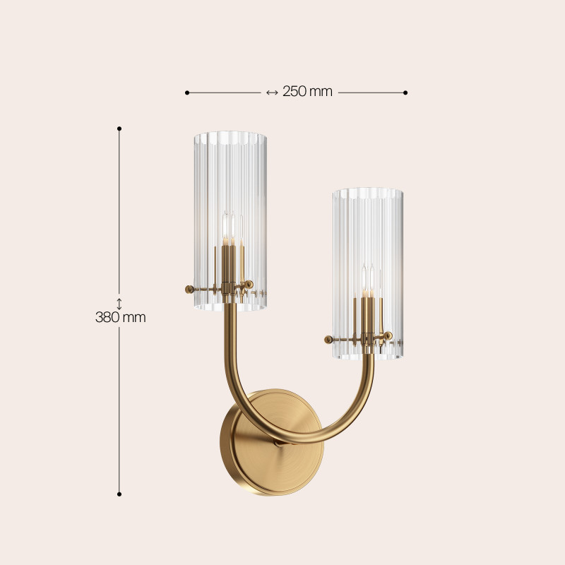 Бра Maytoni Neoclassic Arco MOD223WL-02BS, латунь