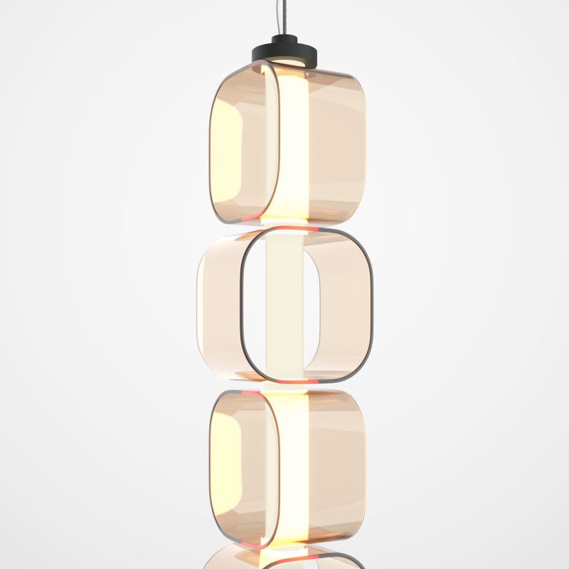 Подвесной светильник 12*12*382 см, LED*13W, 3000K, Maytoni Ritmo MOD381PL-L30B3K, черный