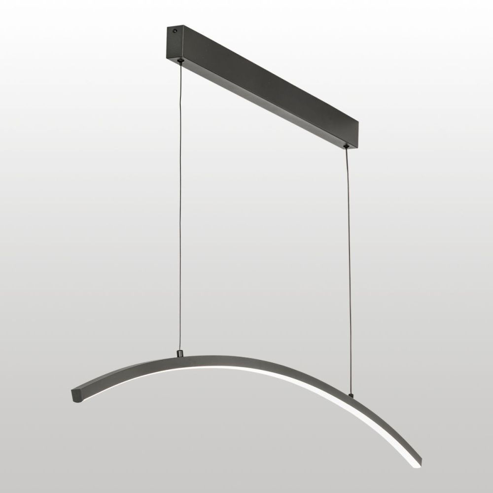 Линейно-подвесной светильник 150 см, 30W, 4000K, Lussole Bradford LSP-7453, черный