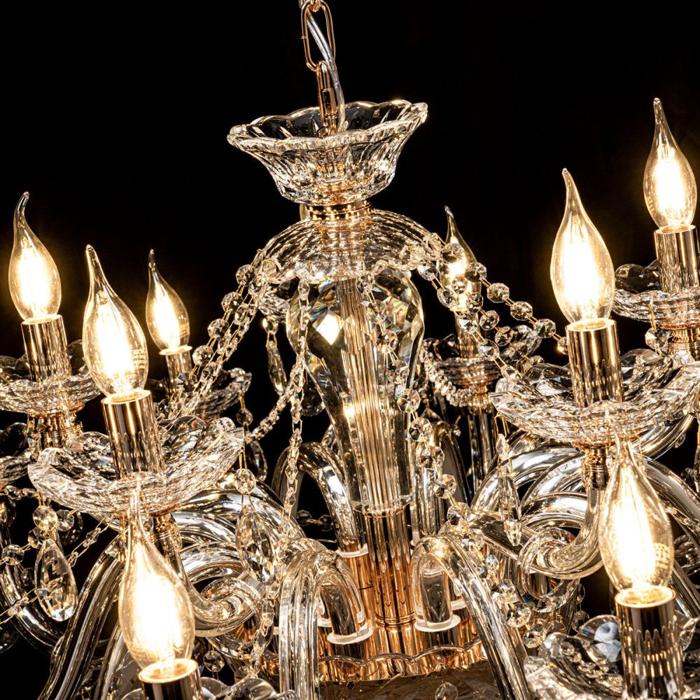 Люстра 95*63*65 см, 15*Е14*40W, Modelux  ML.7163.15P, Золото