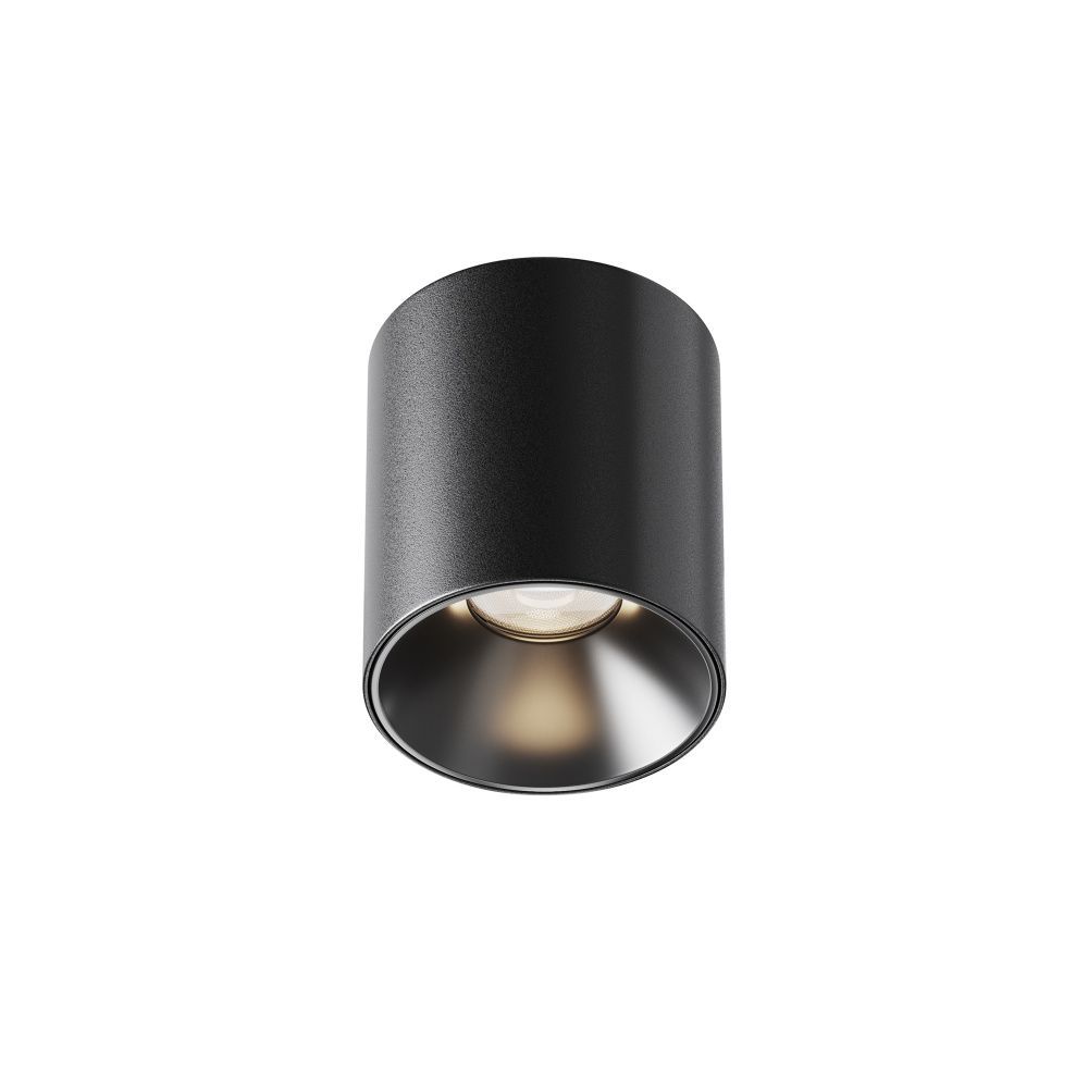 Потолочный светильник 6 см, LED*5W, 4000K, Maytoni Alfa LED 50° C064CL-5W4K-RD-B, Черный