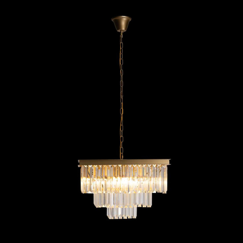Подвесная люстра Loft IT Prism Clear 10019/500S, золото