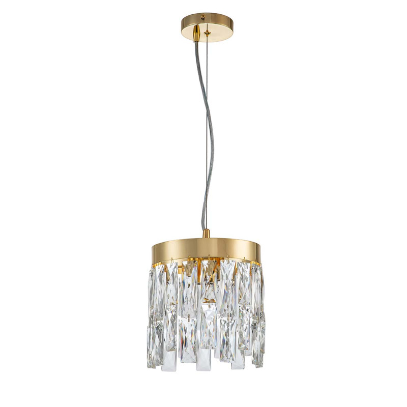 Подвесной светильник 200*200*360/1160 мм, 2*E14 золото Indigo Anna V000384, 12029/2P Gold
