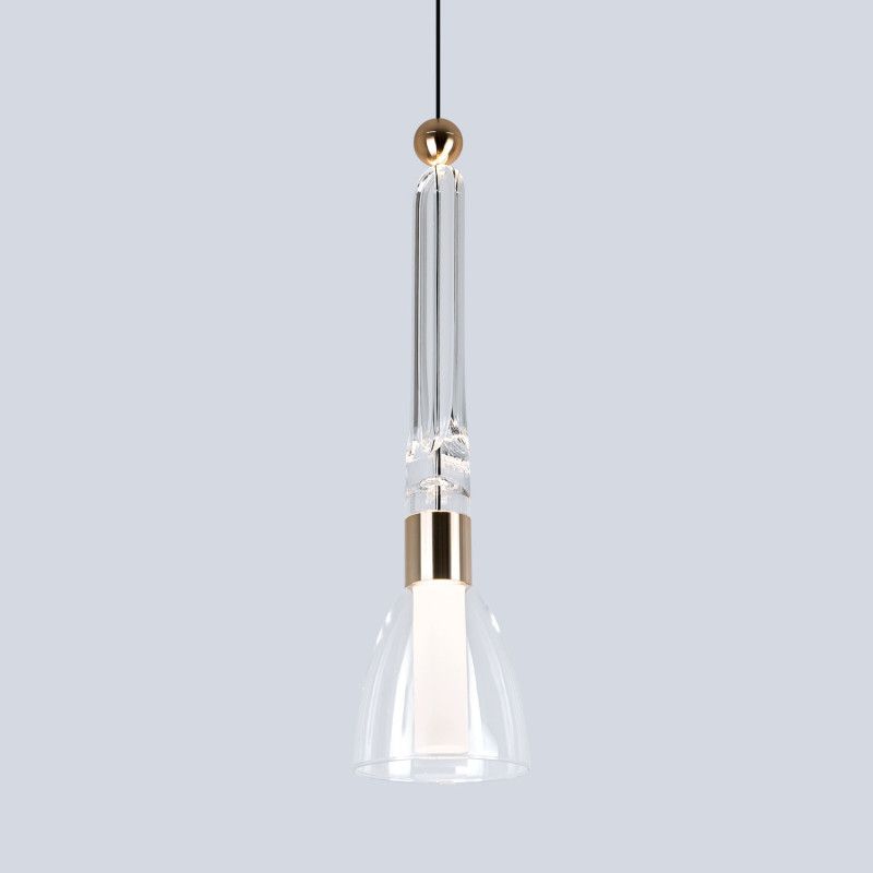 Подвесной светильник 12,5*80/200 см, LED 6W MODESTYLE MS.1630.1 золото/черный