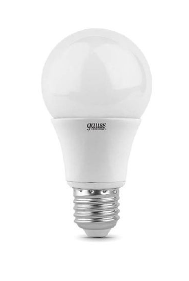 23215 Лампа Gauss Elementary A60 15W 1320lm 3000K E27 LED 1/10/50
