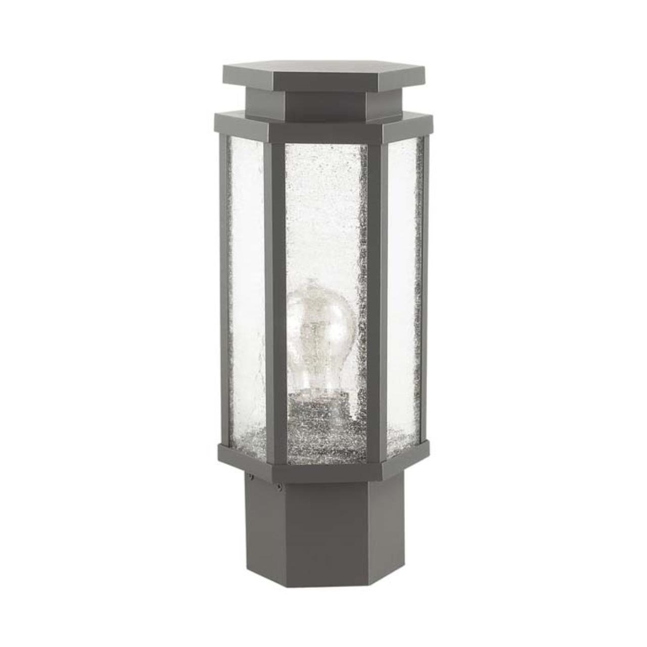 Уличный светильник 35 см Odeon Light Gino 4048/1B темно-серый/белый