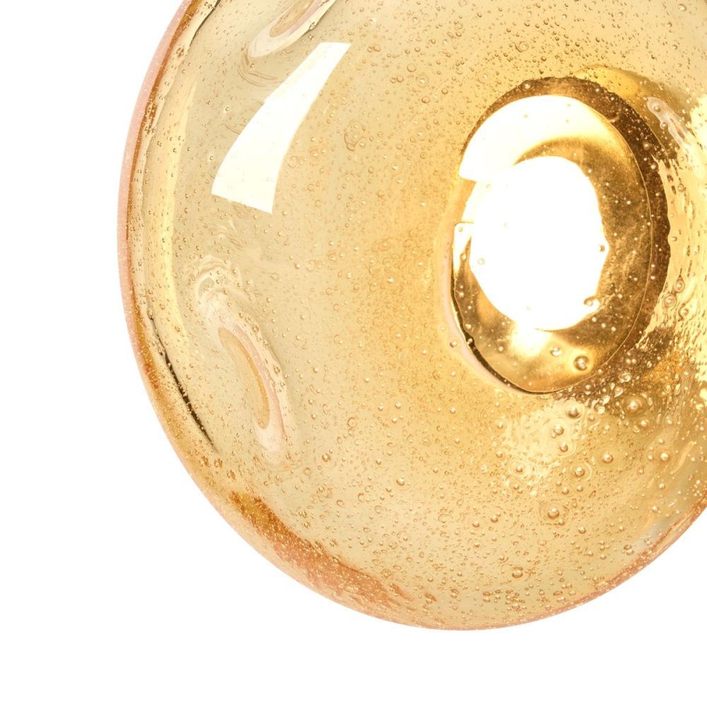 Настенный светильник 20 см, 5W, 3000K, Freya Mote FR5601WL-01YA, латунь-янтарный