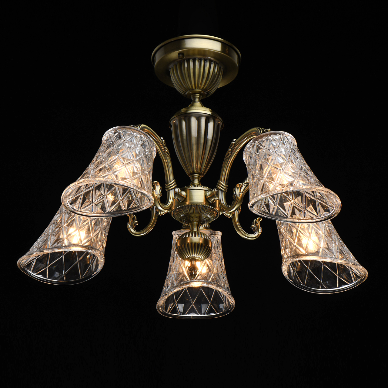 Люстра 60*42 см, 5*E14 античная бронза MW-Light Ариадна 450019105