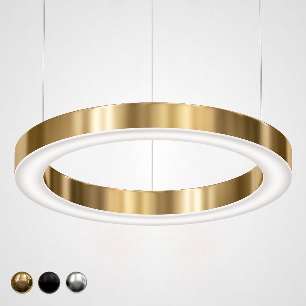 Люстра Light Ring Horizontal D60 Золото 60*60*5,5 см, 1*LED*40W, 4000K, ImperiumLoft 40.1454-60, Золотистый