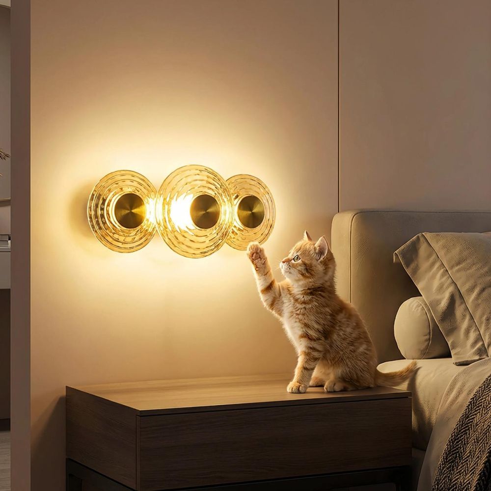 Светильник 35 см, 18W, 3000K, Citilux JANTAR CL240333, латунь