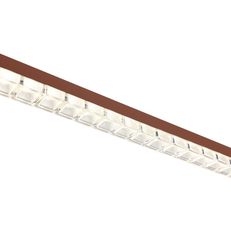 Подвесной светильник 125,5*2,6*-150 см, *LED, 32W, 4000K, ST-Luce Euclidics SL1018.613.01, коричневый