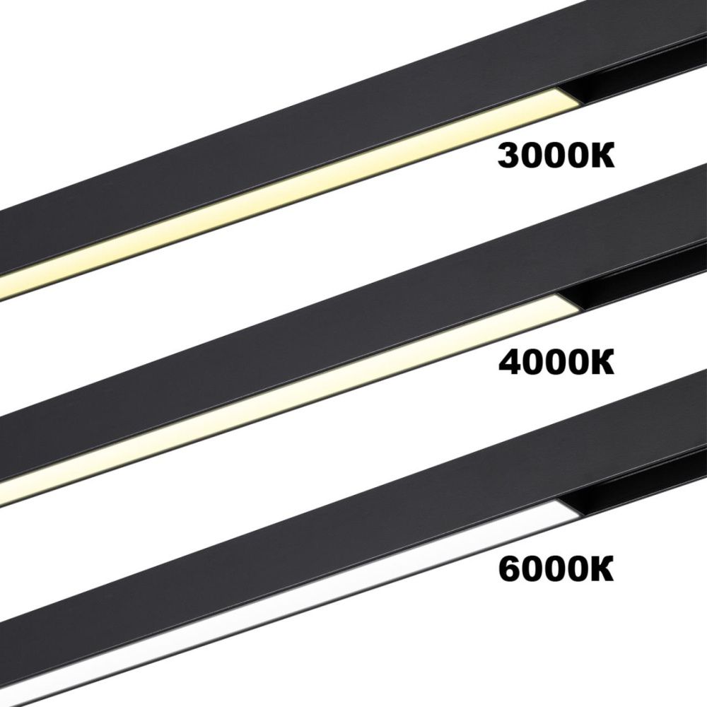 Cветильник  43,6*2,5*3 см, 1*LED*24W, 3000-6000K, Novotech VECTOR PORT 359939, черный,  диммир. пульт ДУ/Tuya Smart Life