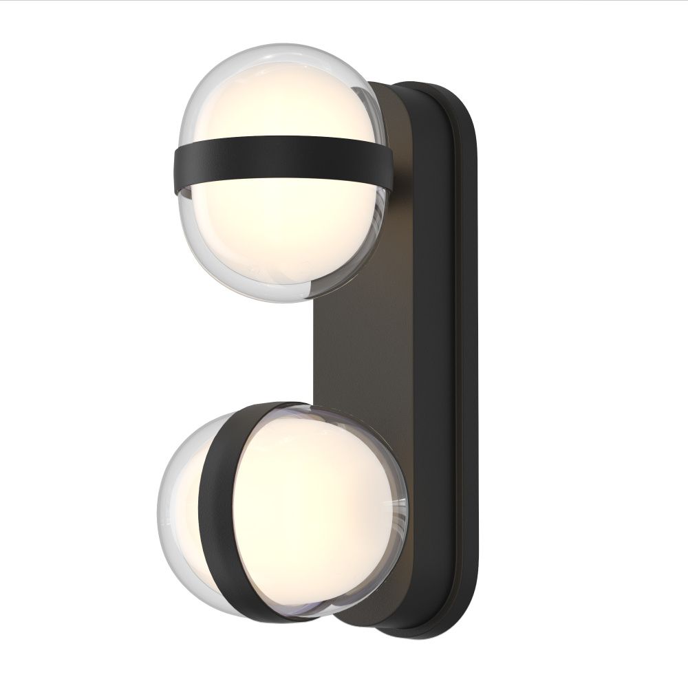Уличный настенный светильник *8*22,5-22,5 см, 2*LED*20W, 3000K, Favourite Jocus 4851-2W, черный