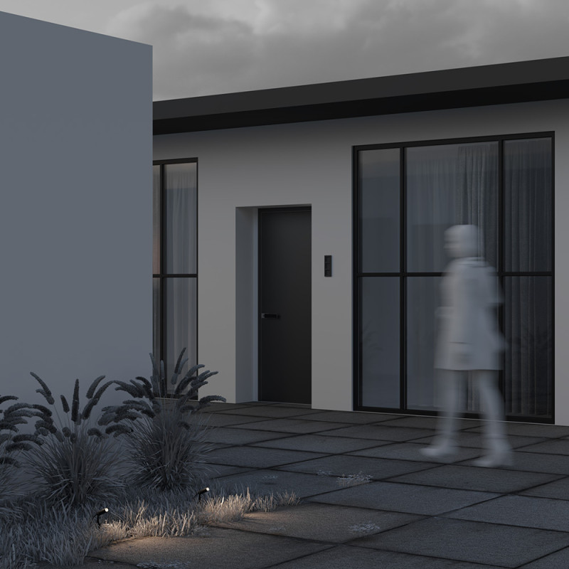 Ландшафтный светильник  2,6*0*8*7,3 см, LED 2W, 3000К, Графит Maytoni Bern O050FL-L2GF3K