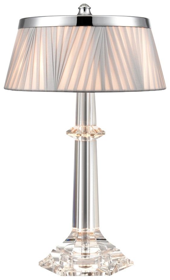 Настольная лампа 39 см, Wertmark Tecla WE721.03.104, хрусталь