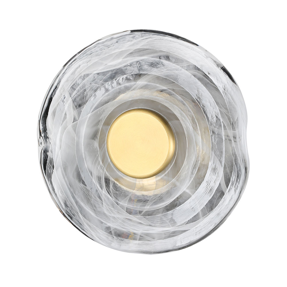 Бра 20*8*20 см, 1*LED, 6W, 3000K Arte Lamp Bevel A1681AP-5PB, Латунь