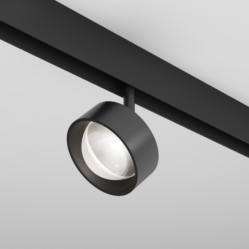 Светильник на шине 9*9*13,4 см,  LED, 15W, 4000К, Maytoni Technical Lens TR217-2-15W4K-B черный