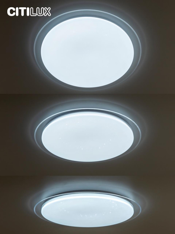 Светильник 62 см, 90W, 3000K-5500K Citilux Спутник CL734900G белый