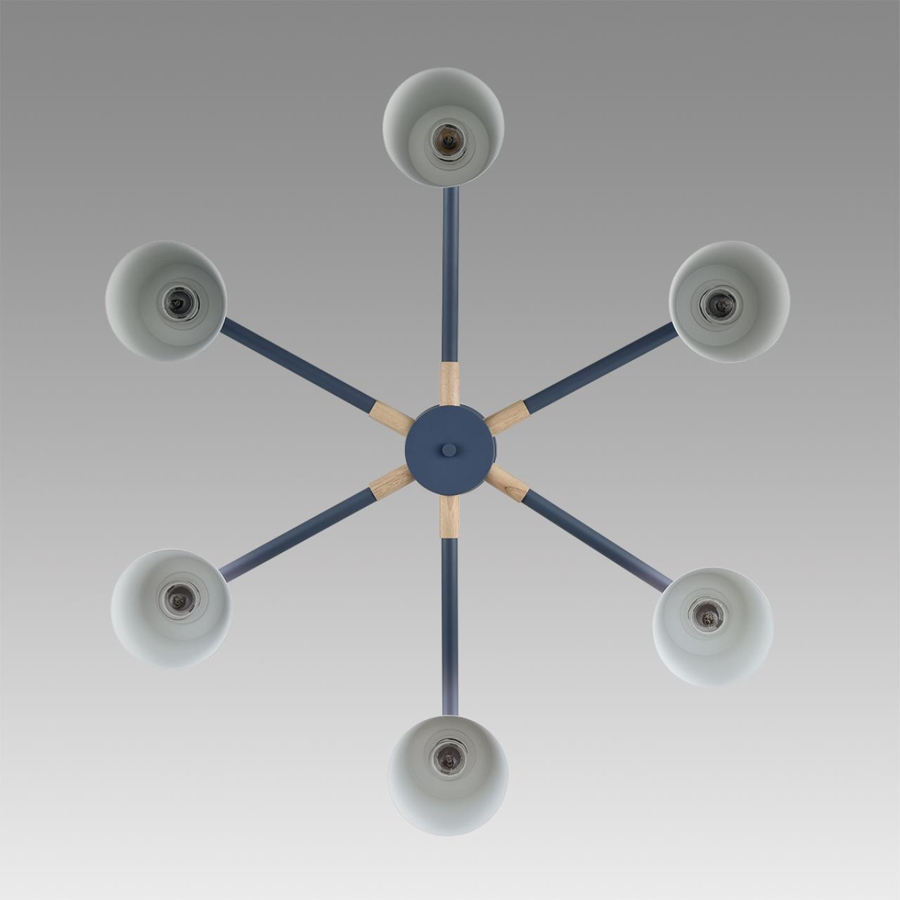 Люстра потолочная 80*51 см, 6*E27 Lumion ROSALINA 8098/6C синий