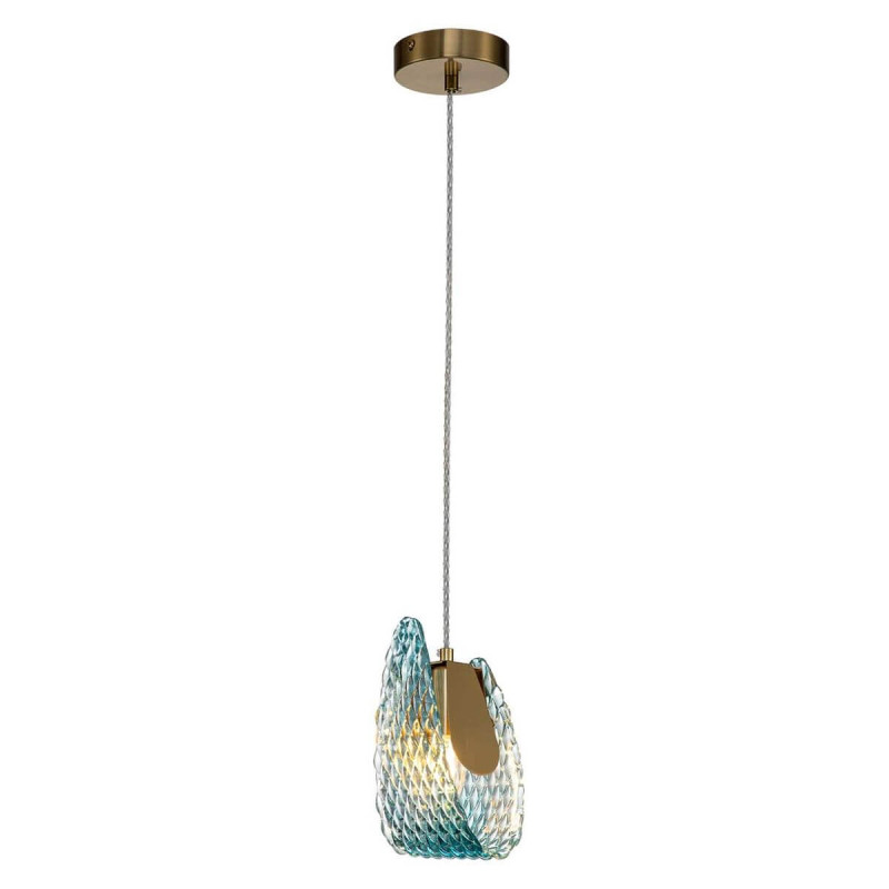 Подвесной светильник 135*135*240/1700 мм, 1*E14 бронза Indigo Fless V000339, 11033/1P Blue