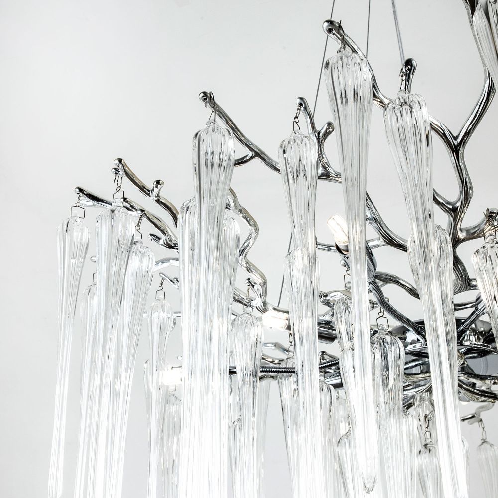 Подвесная люстра 76*76*140 см, G9 10xG9W, Хром MODESTYLE MS.2114.760