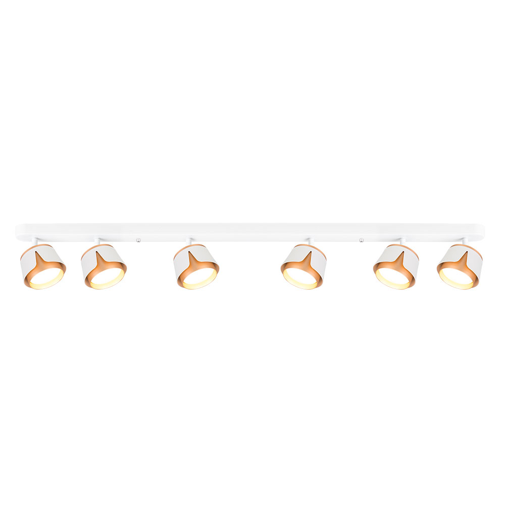 Спот 15*120*10 см, 6*GX53, 12W, Arte Lamp Amaks A8028PL-6WH, Белый