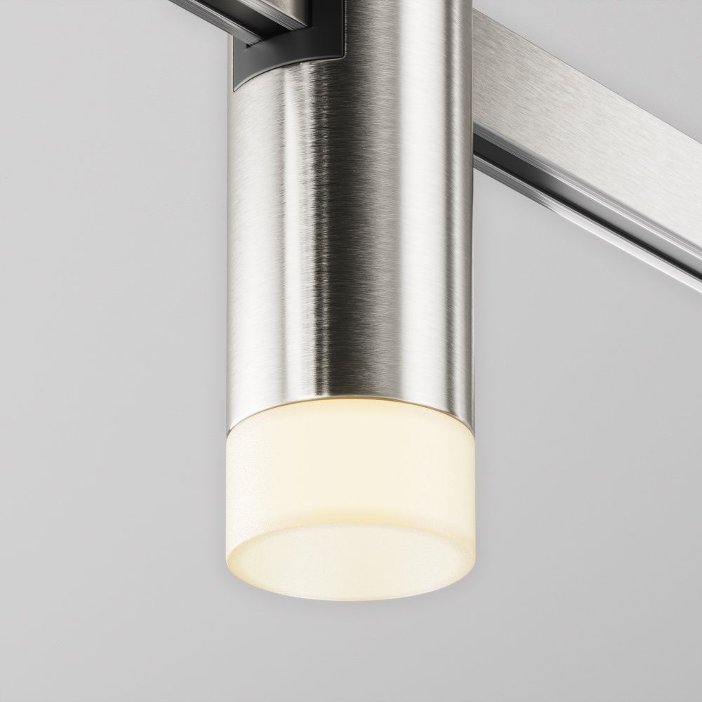 Трековый светильник  TR145-1-3W3K-W-PT **-9 см, *LED*3W, K, Maytoni technical FLARITY TR145-1-3W3K-W-PT, Платина