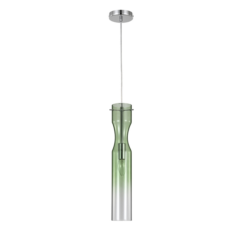 Подвесной светильник 8*8*198,5 см, 1*E14, 40W, Indigo BEUTA V000561 хром, 11052/1P Green
