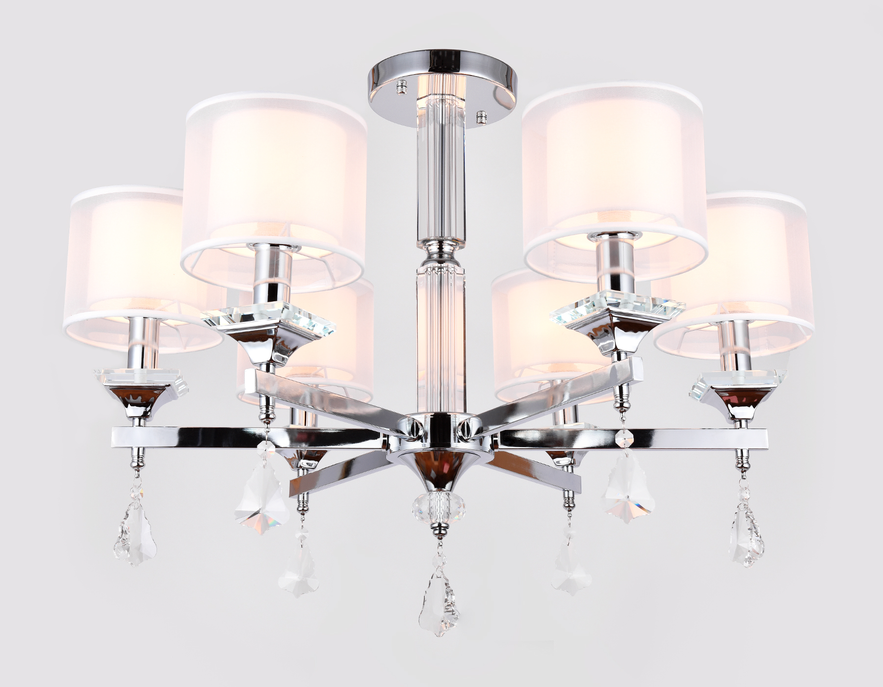 Люстра подвесная 70*45*56 см, E14 W, К, хром Ambrella Traditional Traditional TR4533